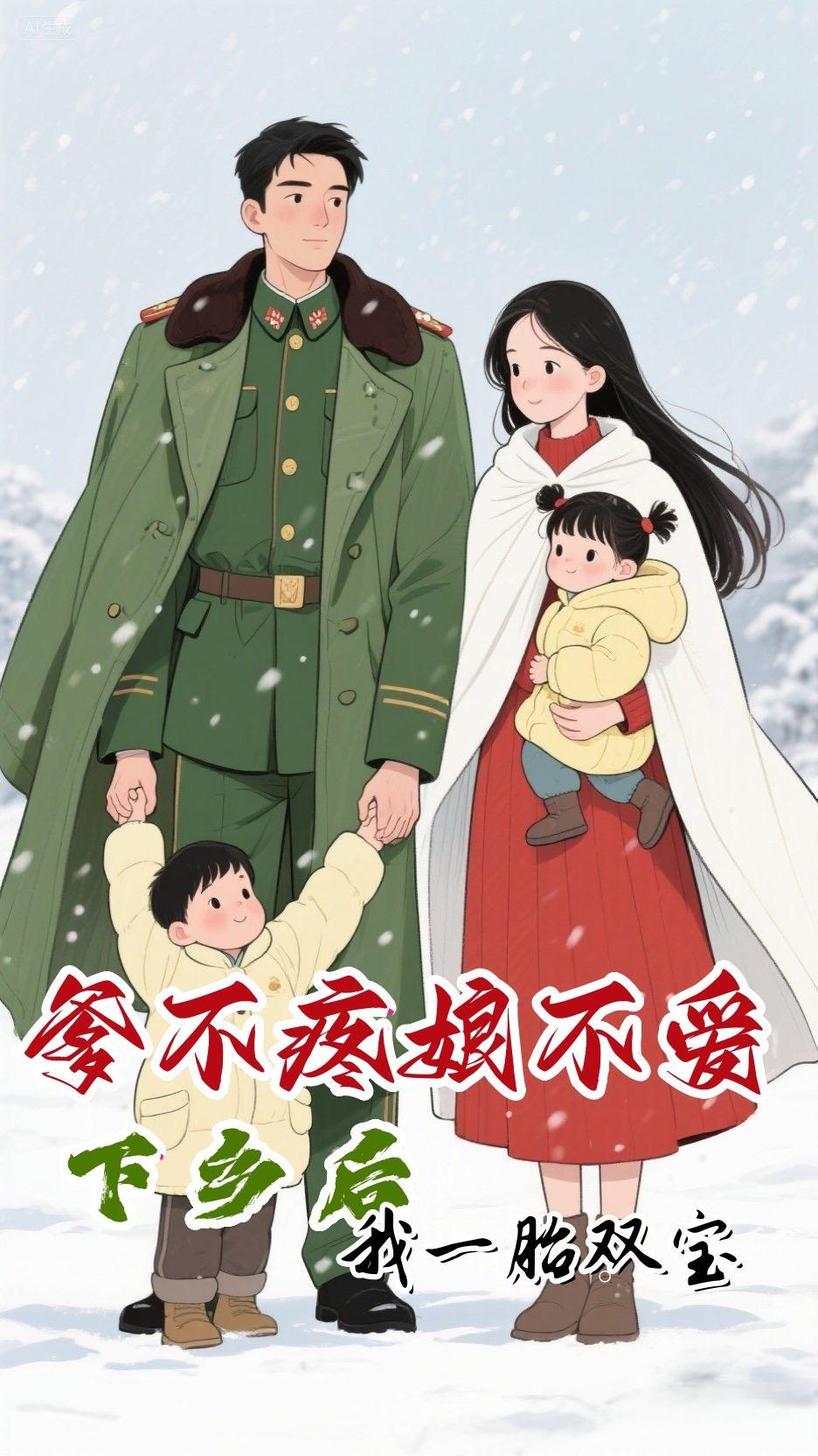 爹不疼娘不爱,下乡后我一胎双宝